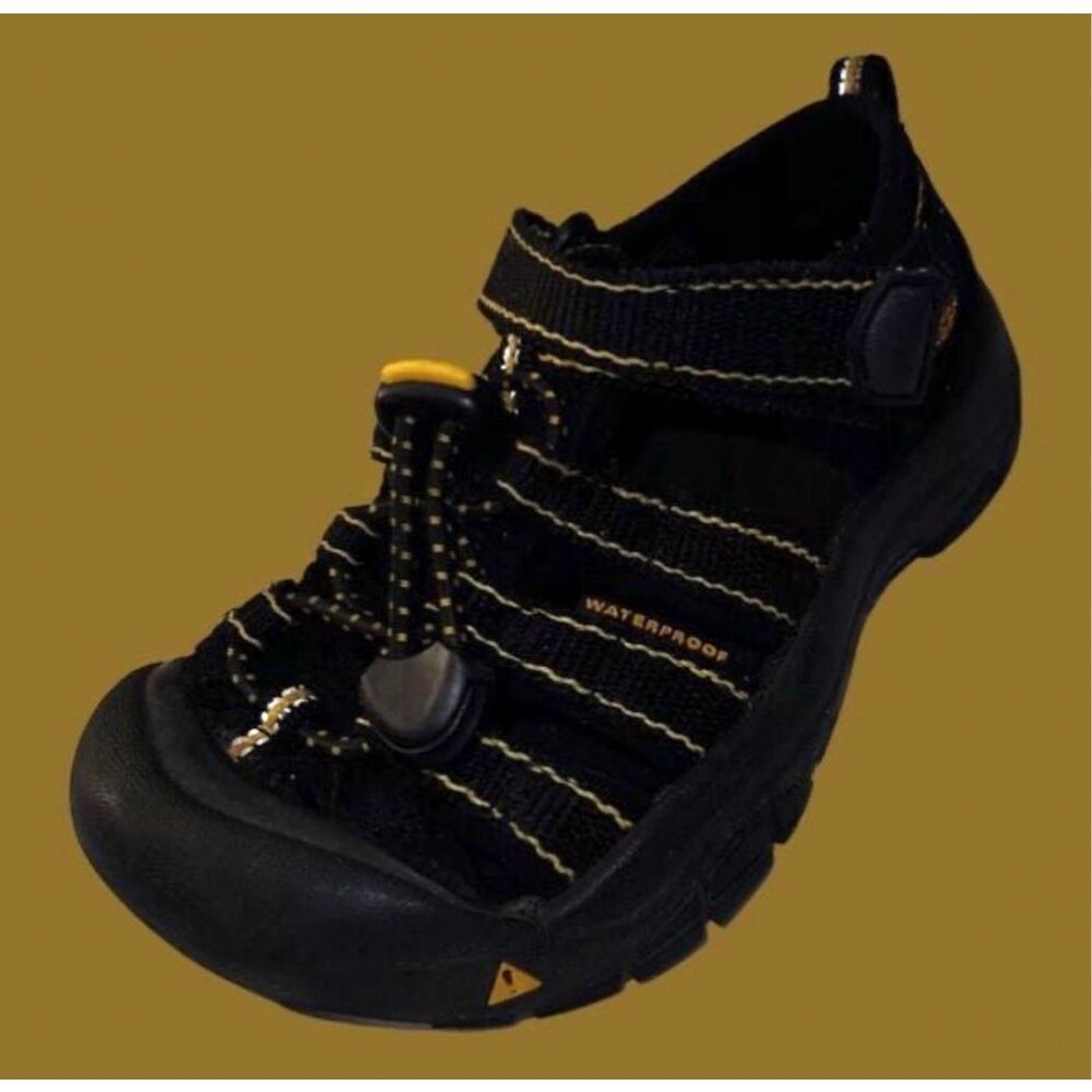 Keen Toddler Newport H2 Black/Bumble Bee Yellow Sandal Sneakers Size 10 - Picture 6 of 7